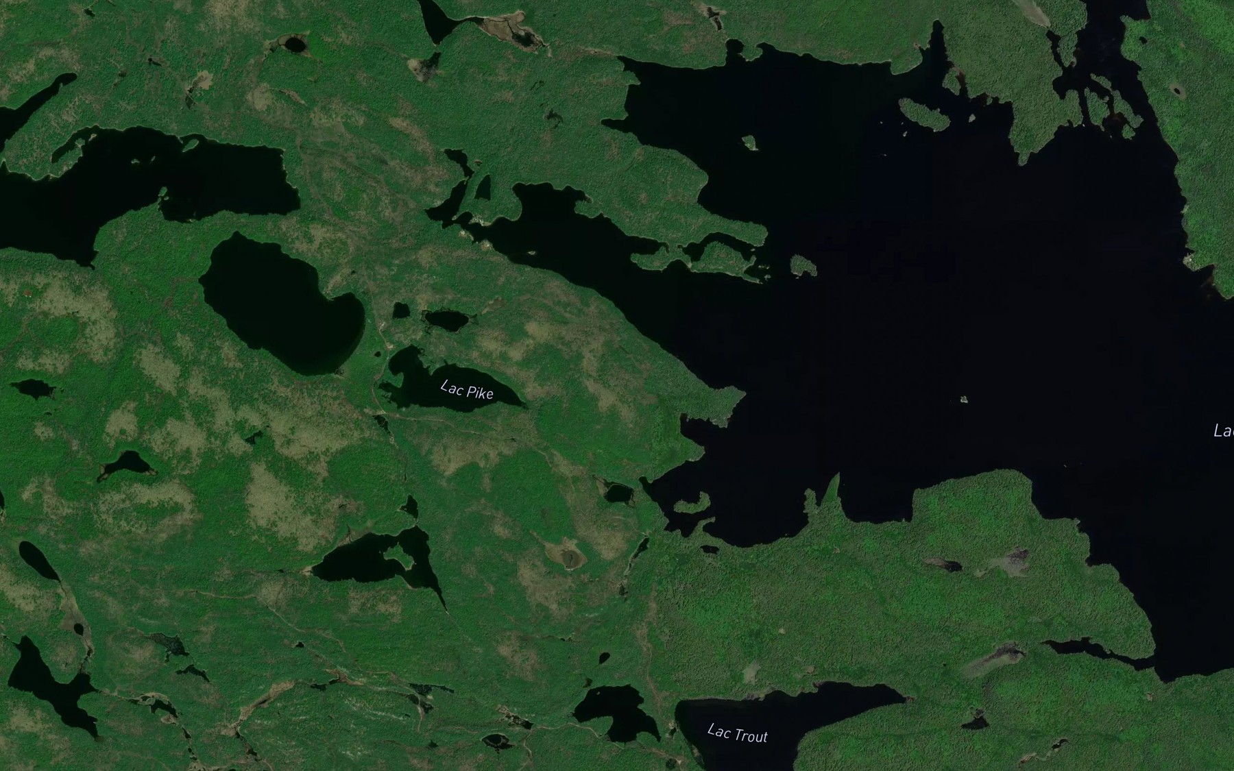 Satellite map of the Baie a Vic