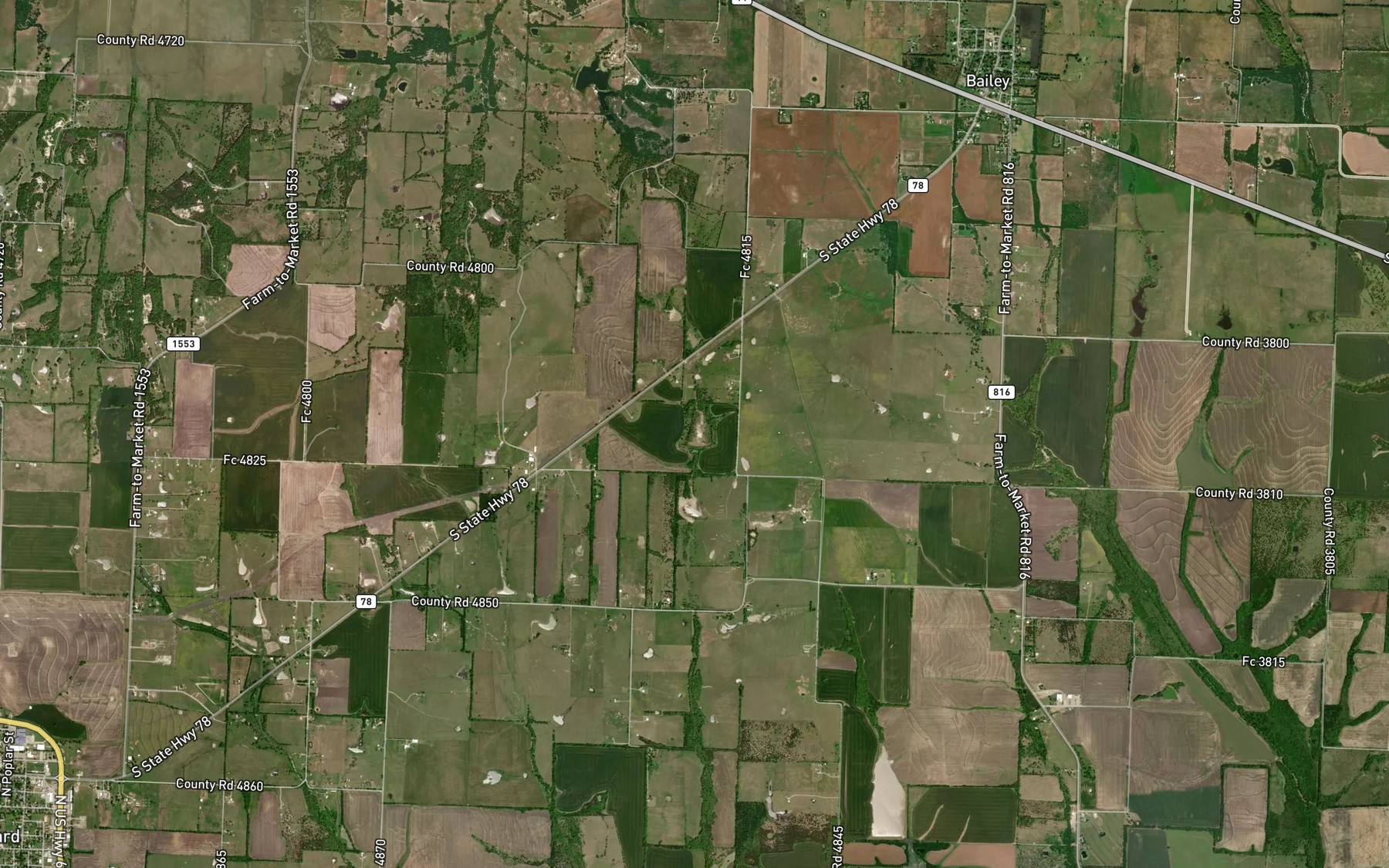 Satellite map of the Gilbert Lake