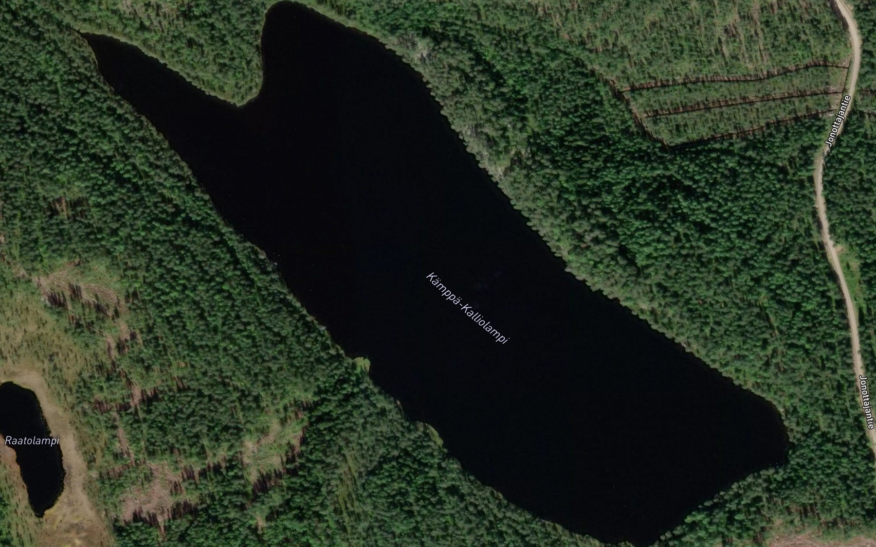Satellite map of the Kamppa-Kalliolampi