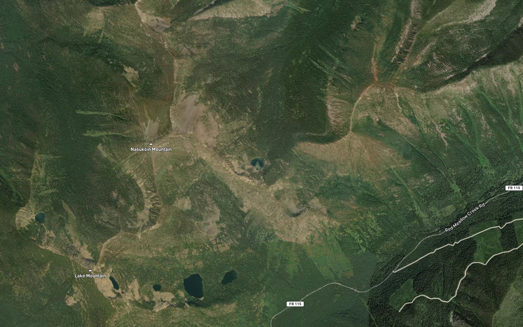 Satellite map of the Nasukoin Lake