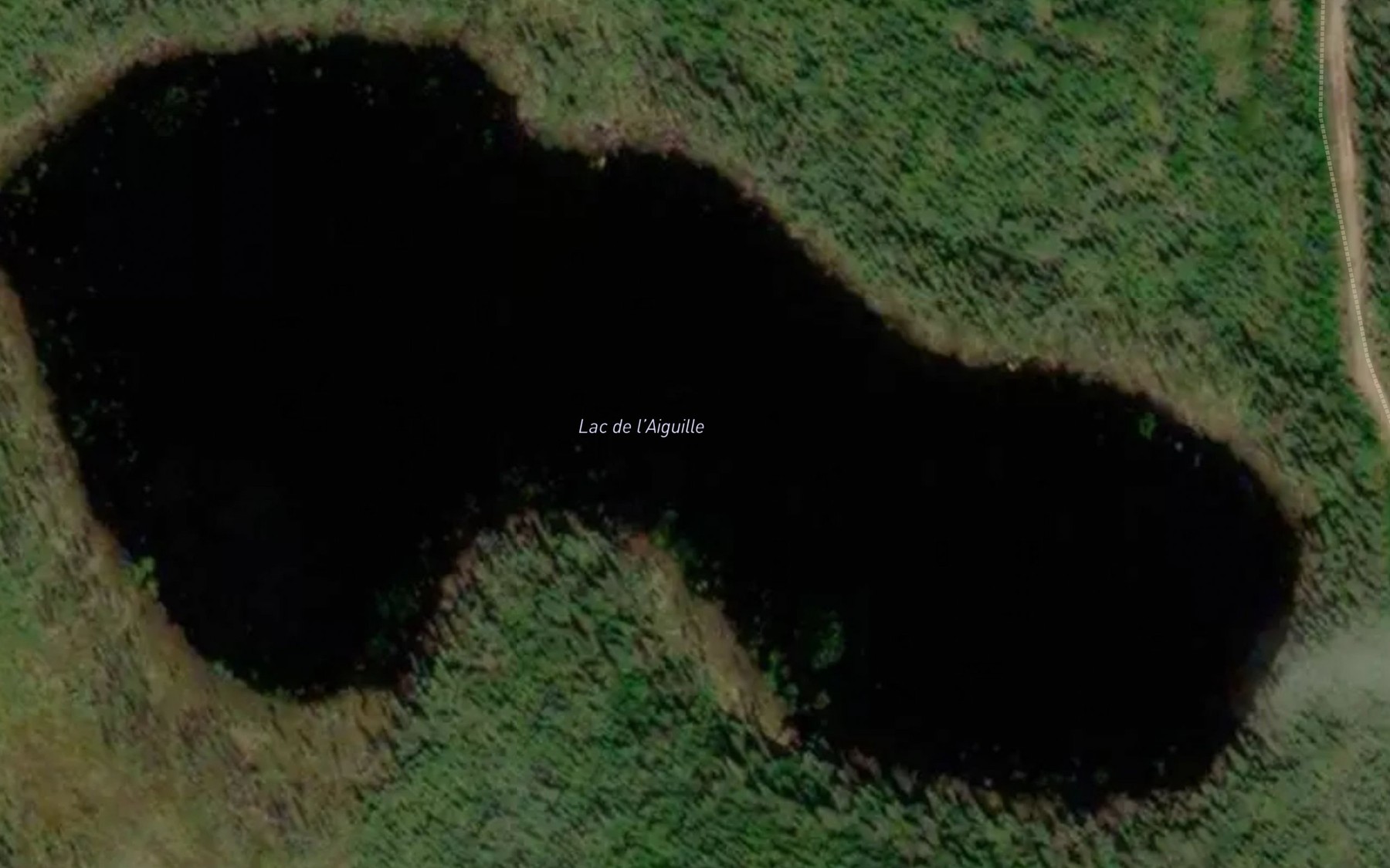 Satellite map of the Lac de l'Aiguille