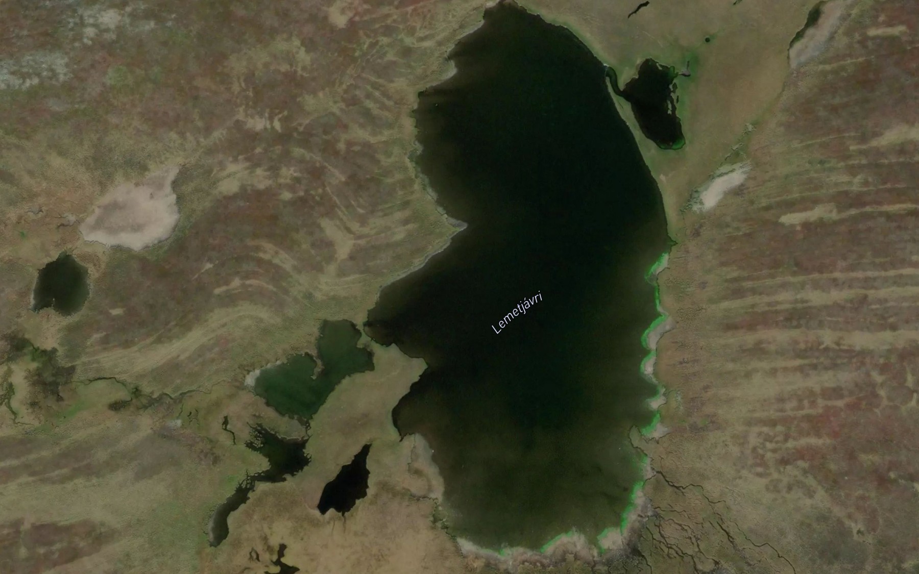 Satellite map of the Lemetjavri