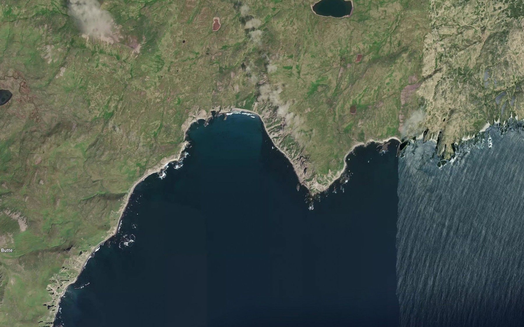Satellite map of the Lion Bight