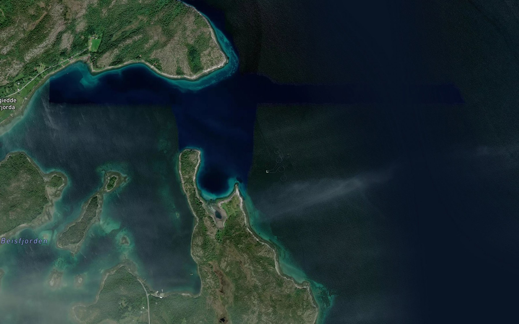 Satellite map of the Tjeldhamngrunnen