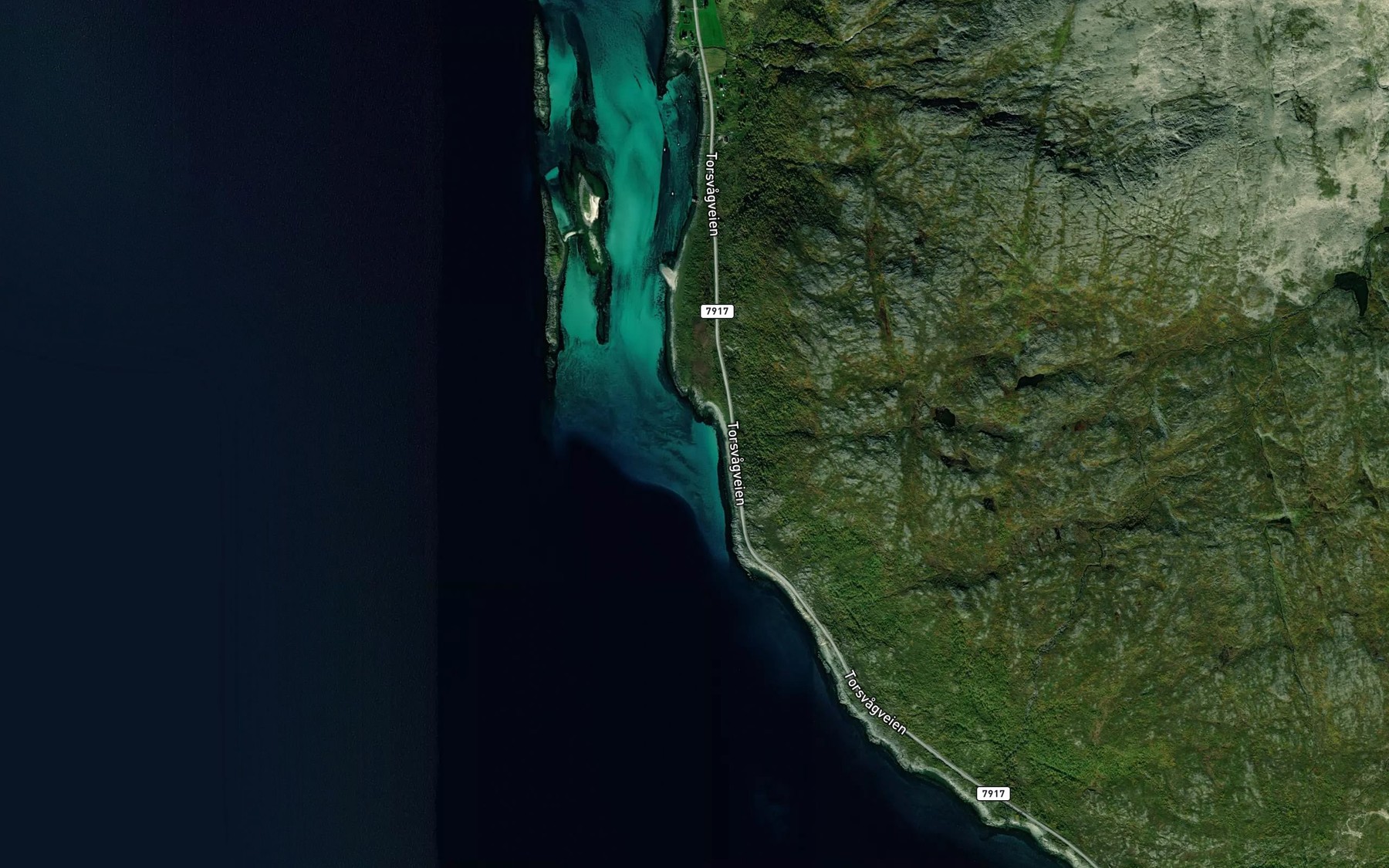 Satellite map of the Olavika