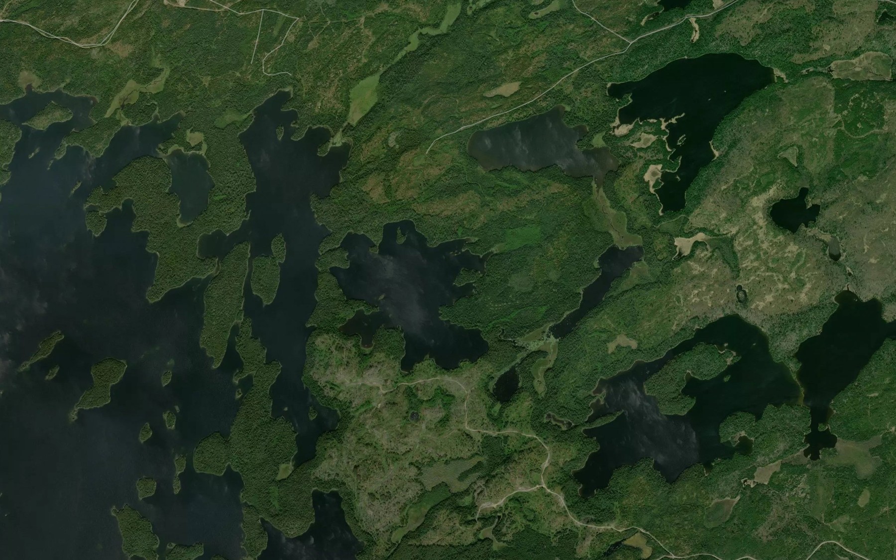 Satellite map of the Ajax Creek
