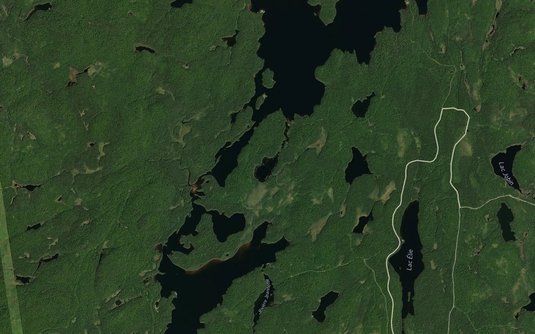 Satellite map of the Lac Hardinge