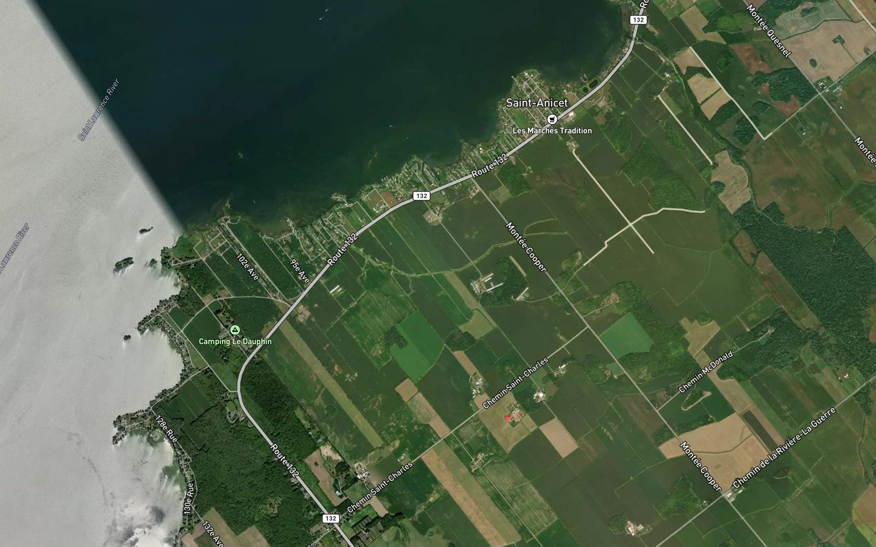 Satellite map of the Ruisseau Latreille-Carriere