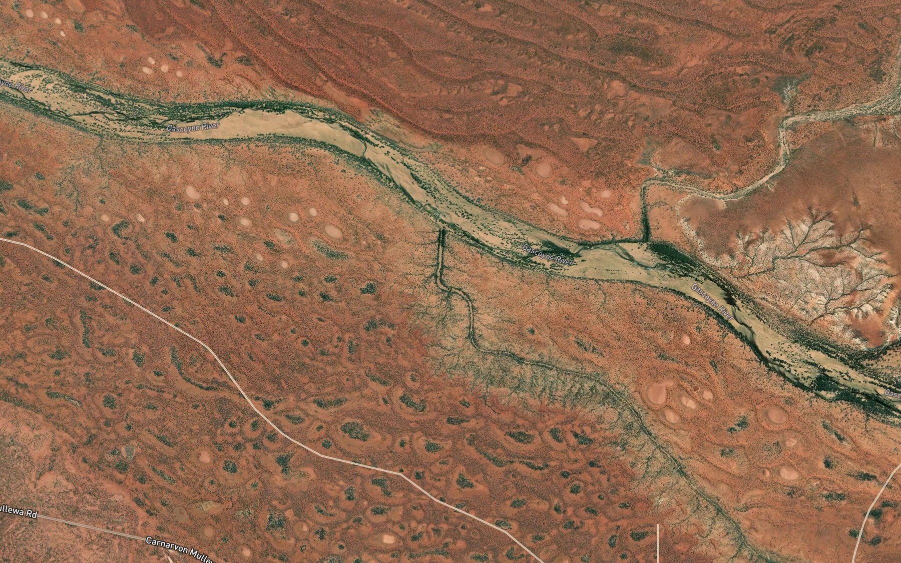 Satellite map of the Jacobs Gully