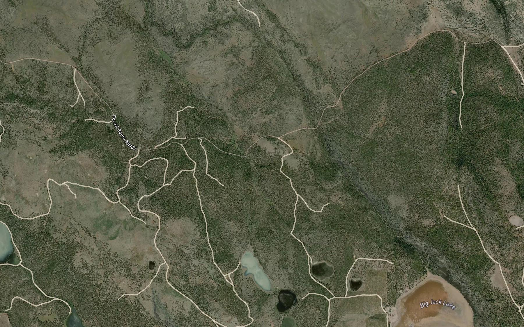 Satellite map of the Russell Dairy Spring