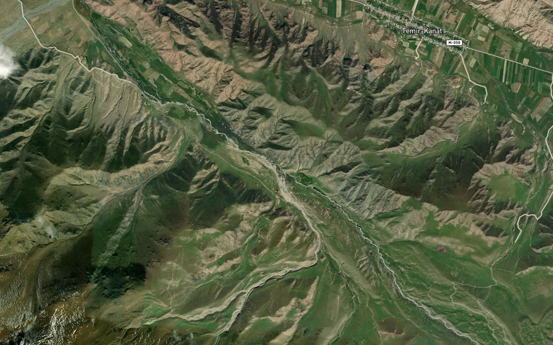 Satellite map of the Karateke