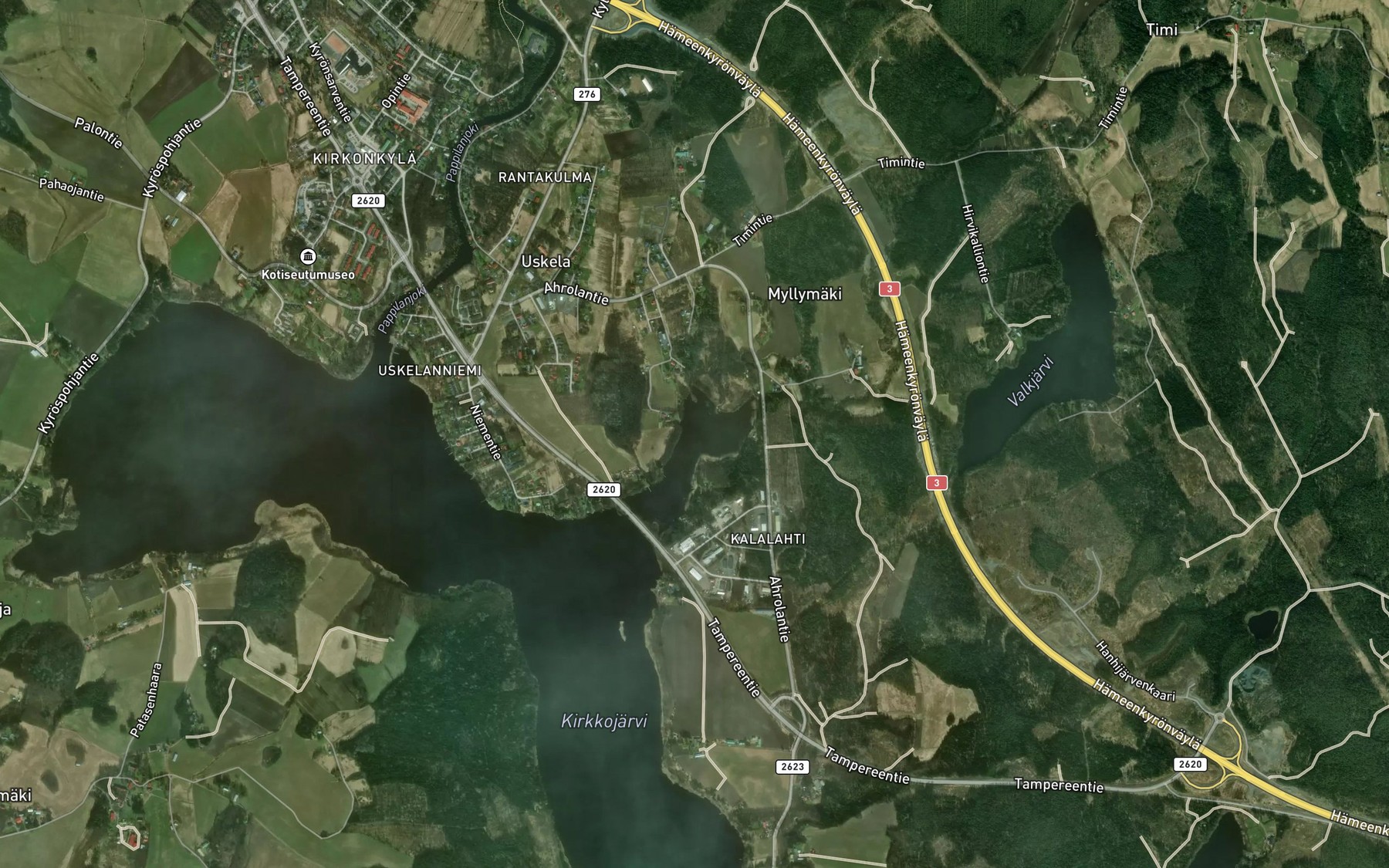 Satellite map of the Kalalahti