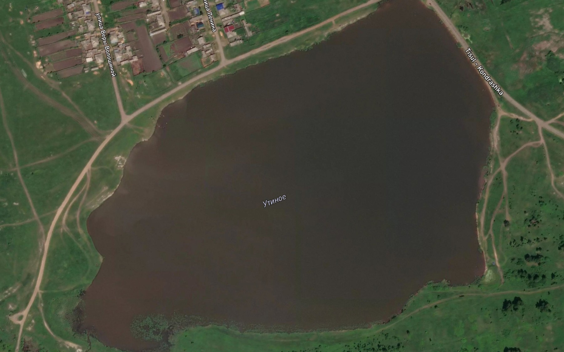 Satellite map of the Ozero Utinka