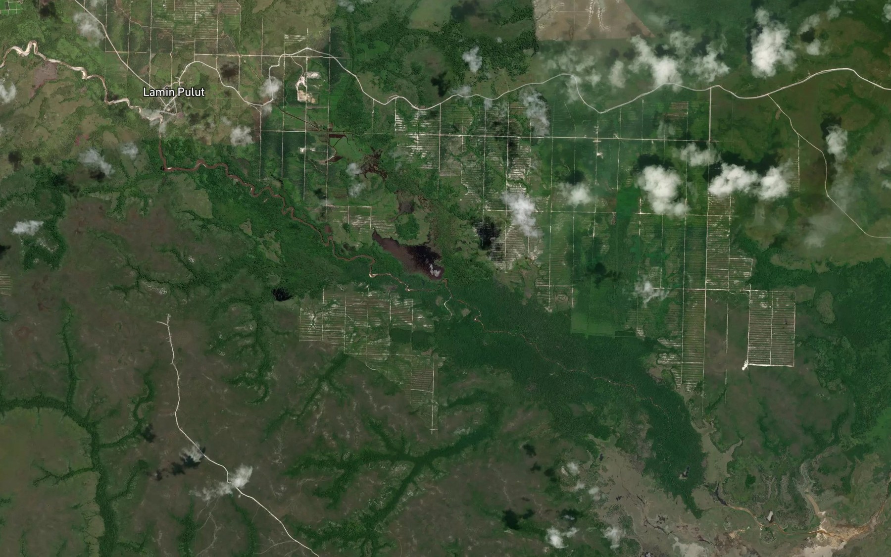 Satellite map of the Sungai Telihan
