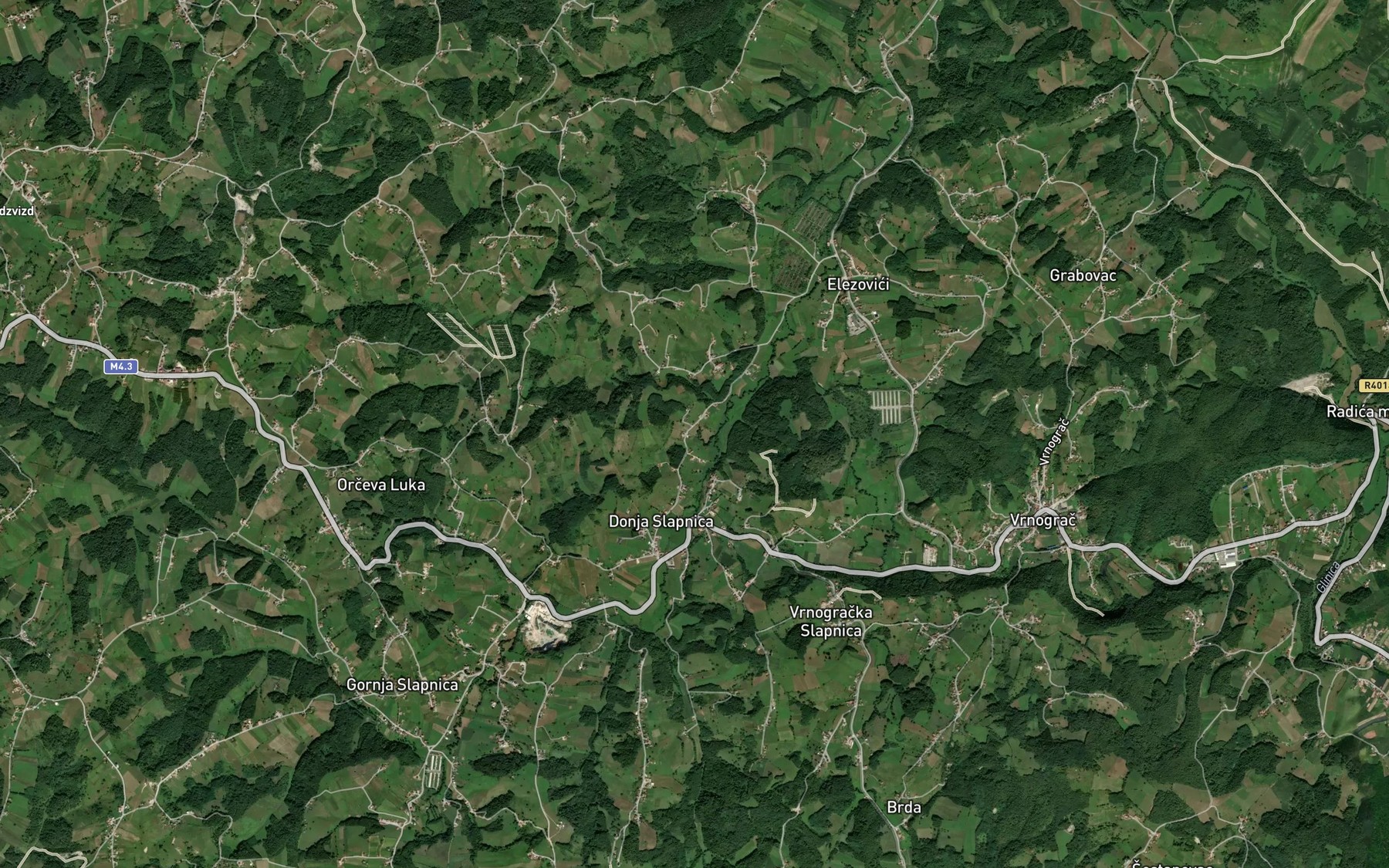Satellite map of the Jaretina