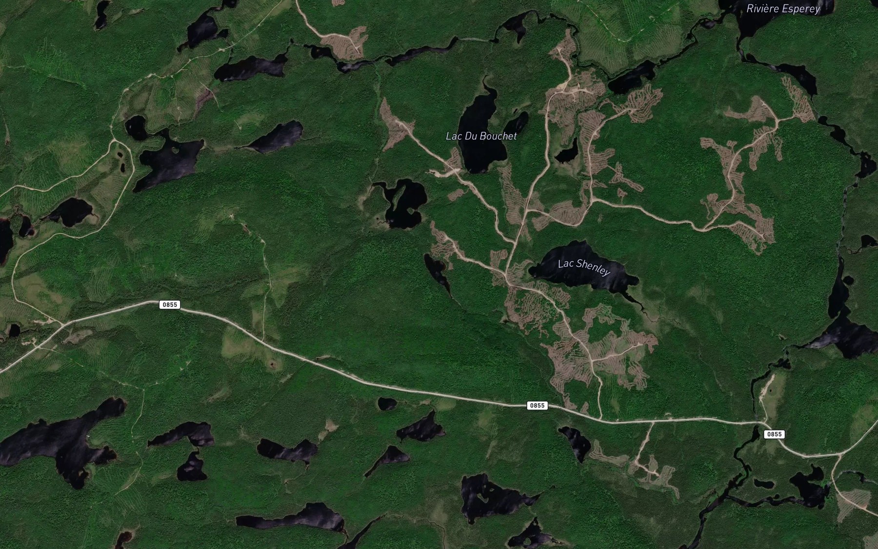 Satellite map of the Lac en Amont