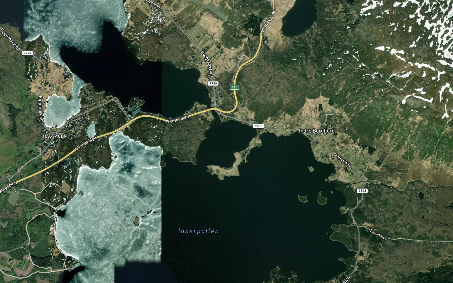 Satellite map of the Skiloyflaget