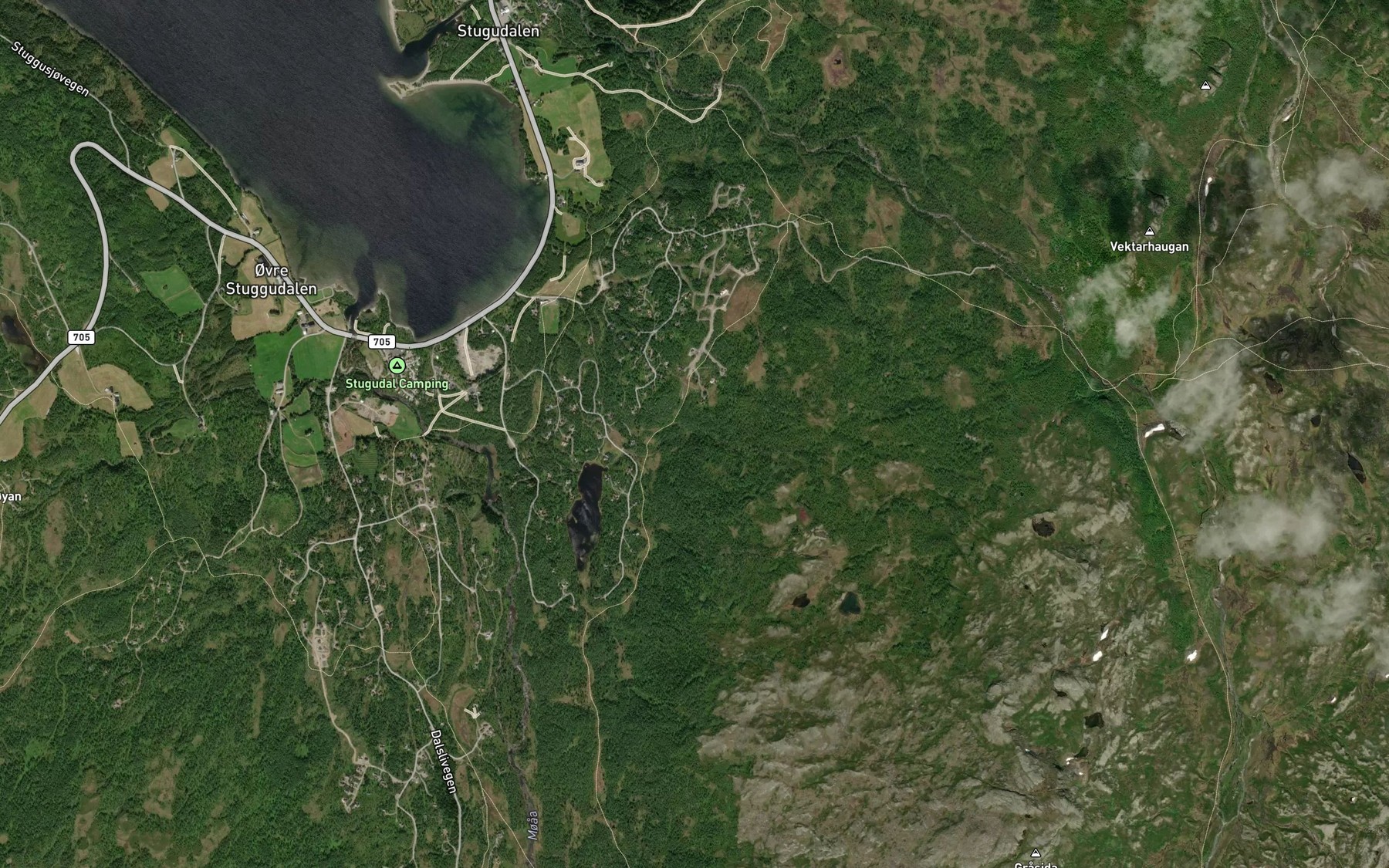 Satellite map of the Stillhabekken