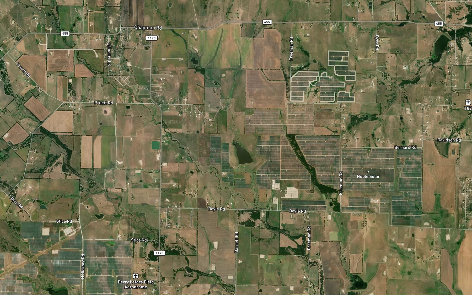 Satellite map of the Soil Conservation Service Site 2 Reservoir