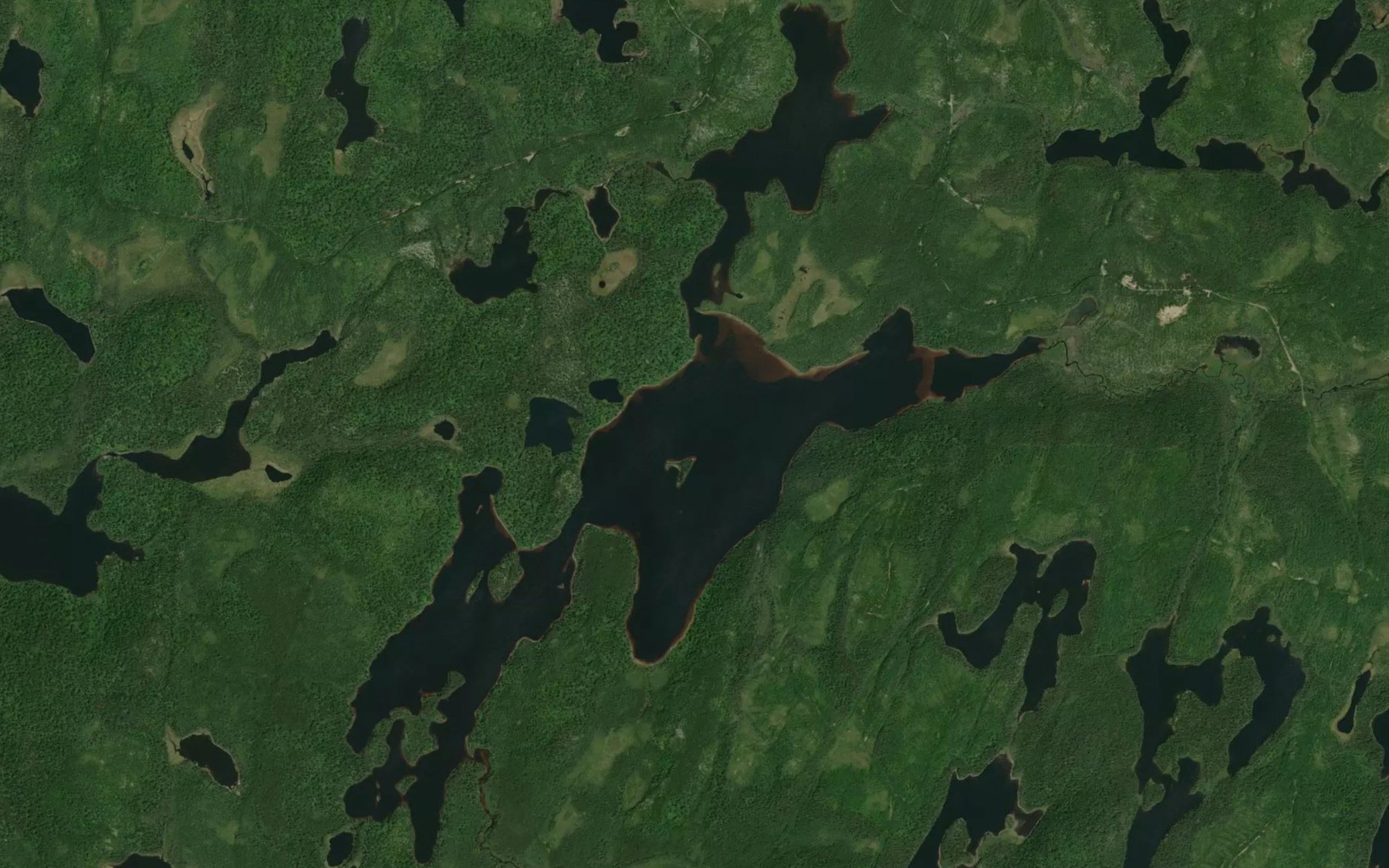 Satellite map of the Lac Jacques