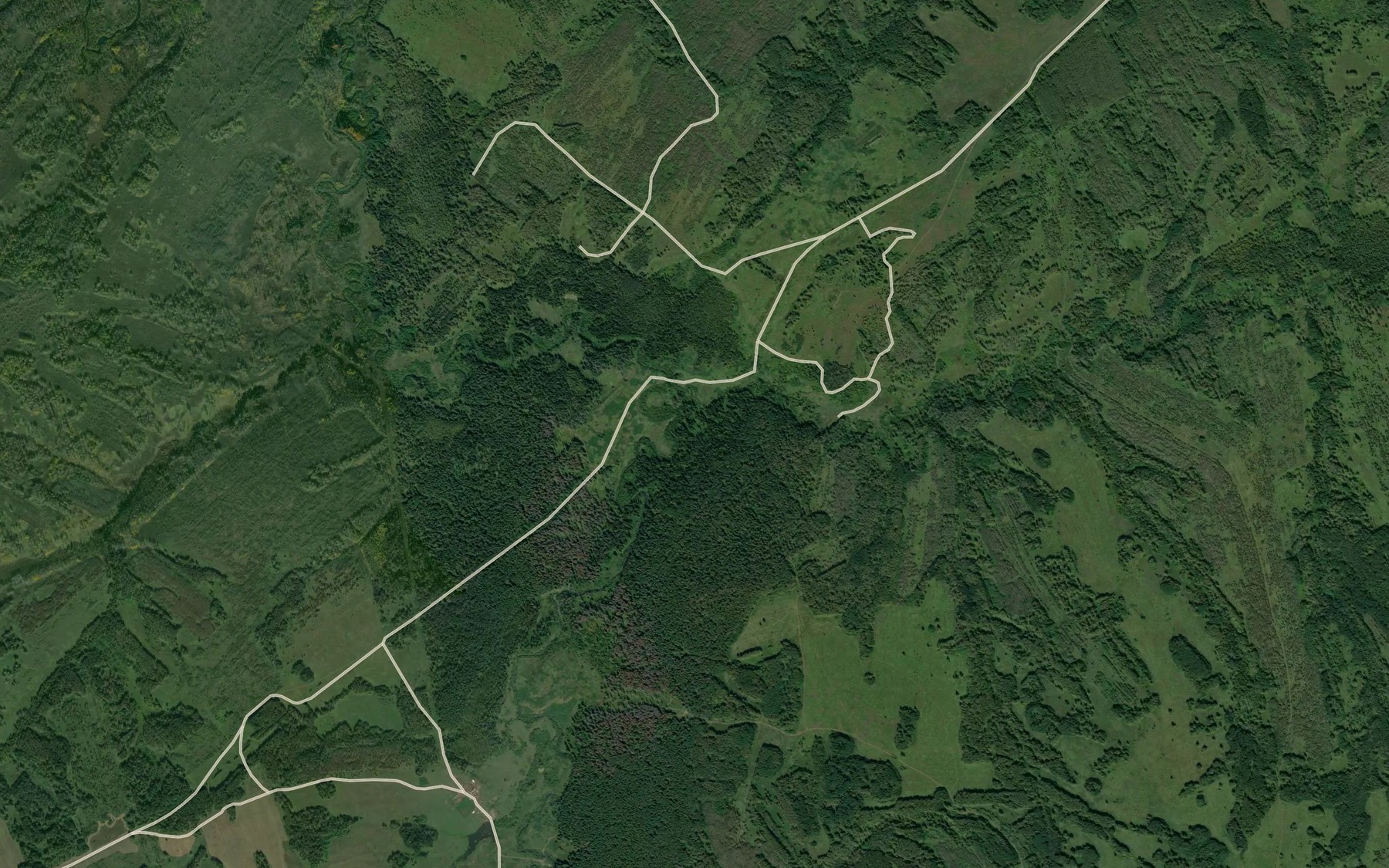 Satellite map of the Sosnovka