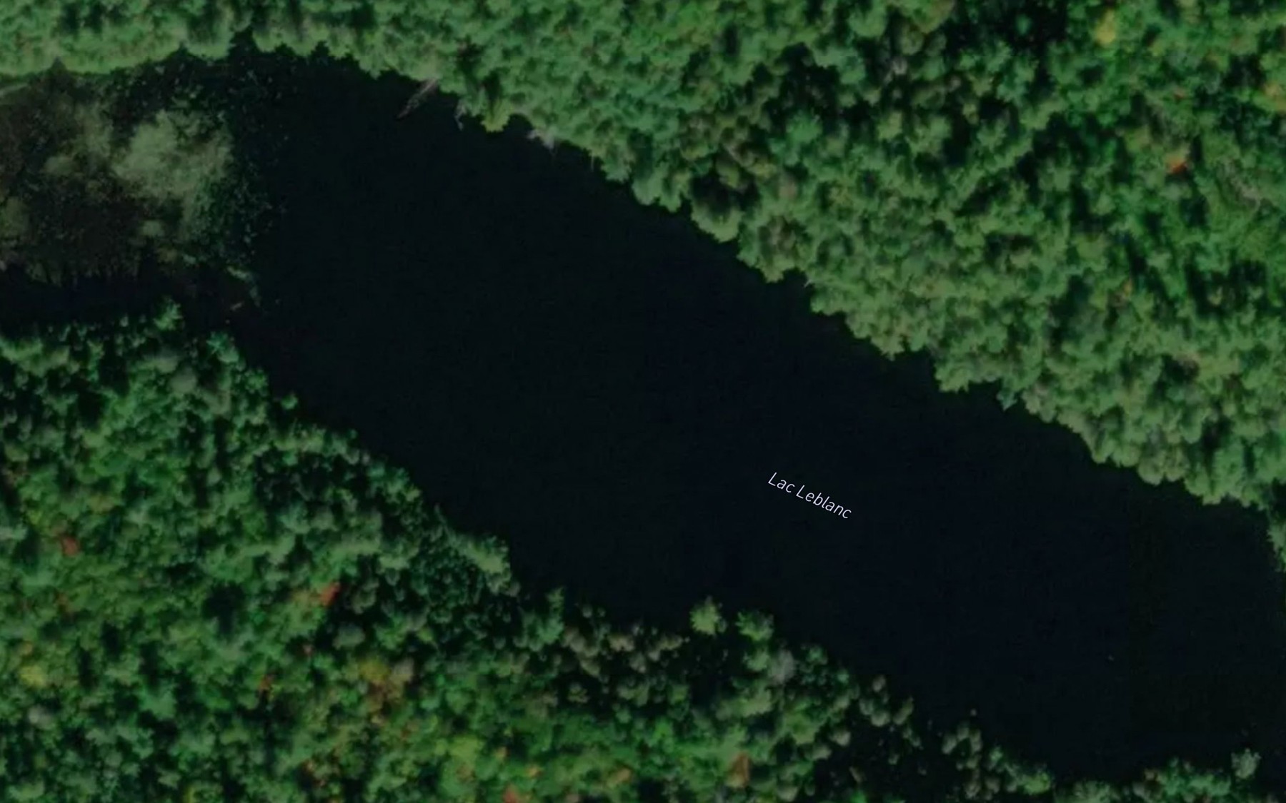 Satellite map of the Lac Leblanc