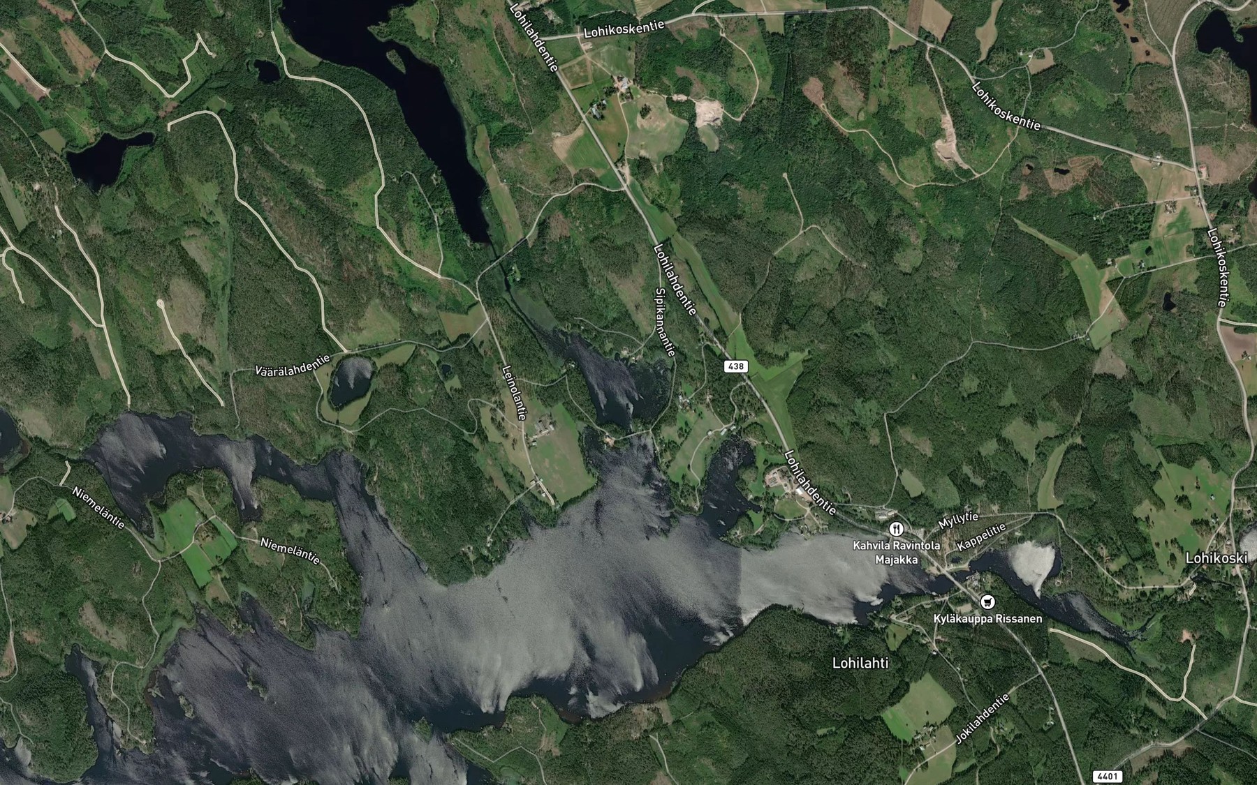 Satellite map of the Lammakko