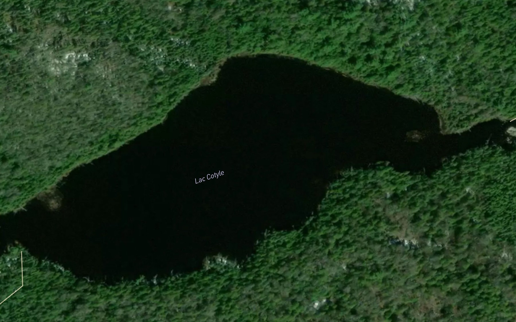 Satellite map of the Lac Cotyle