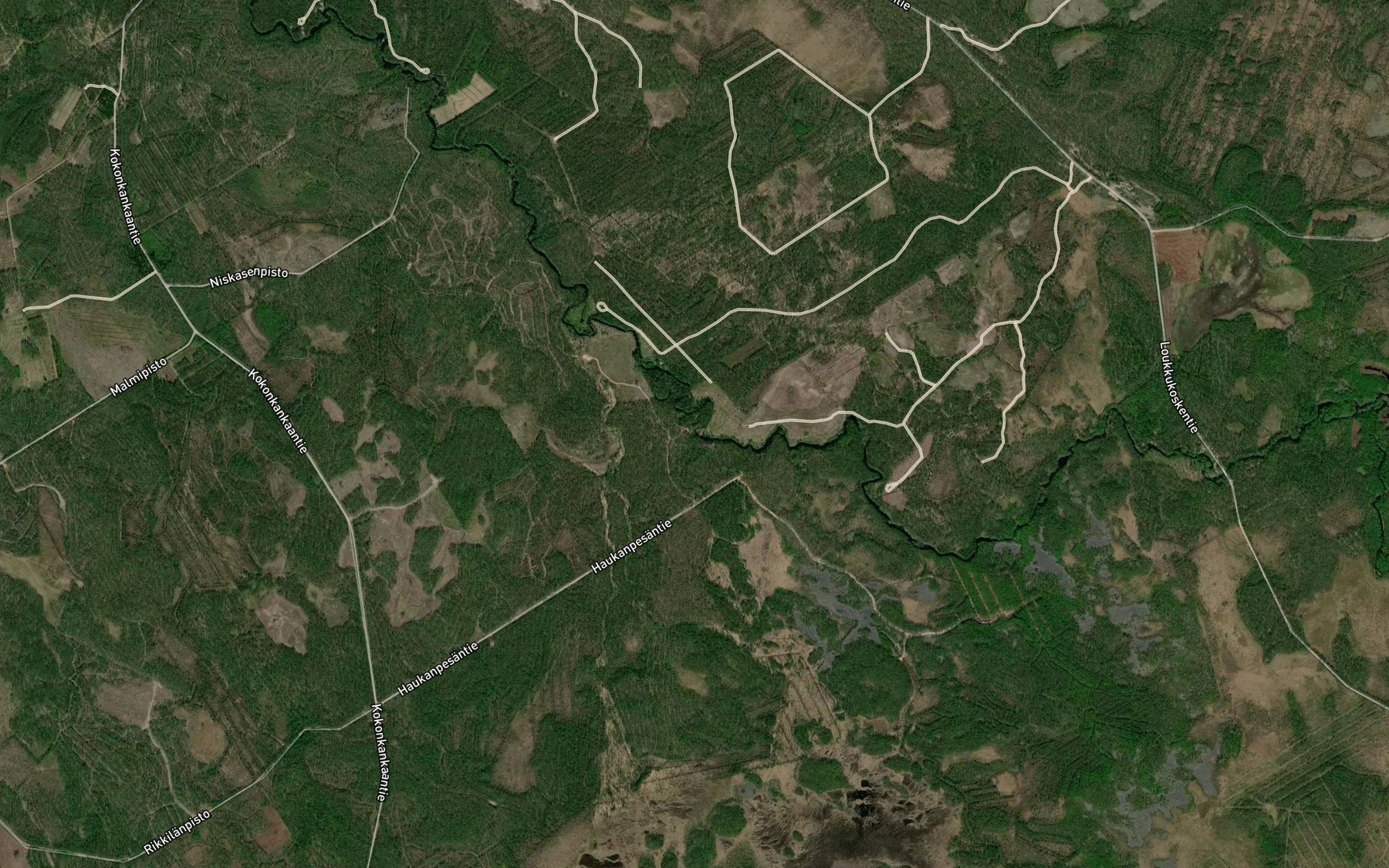 Satellite map of the Syvapuro