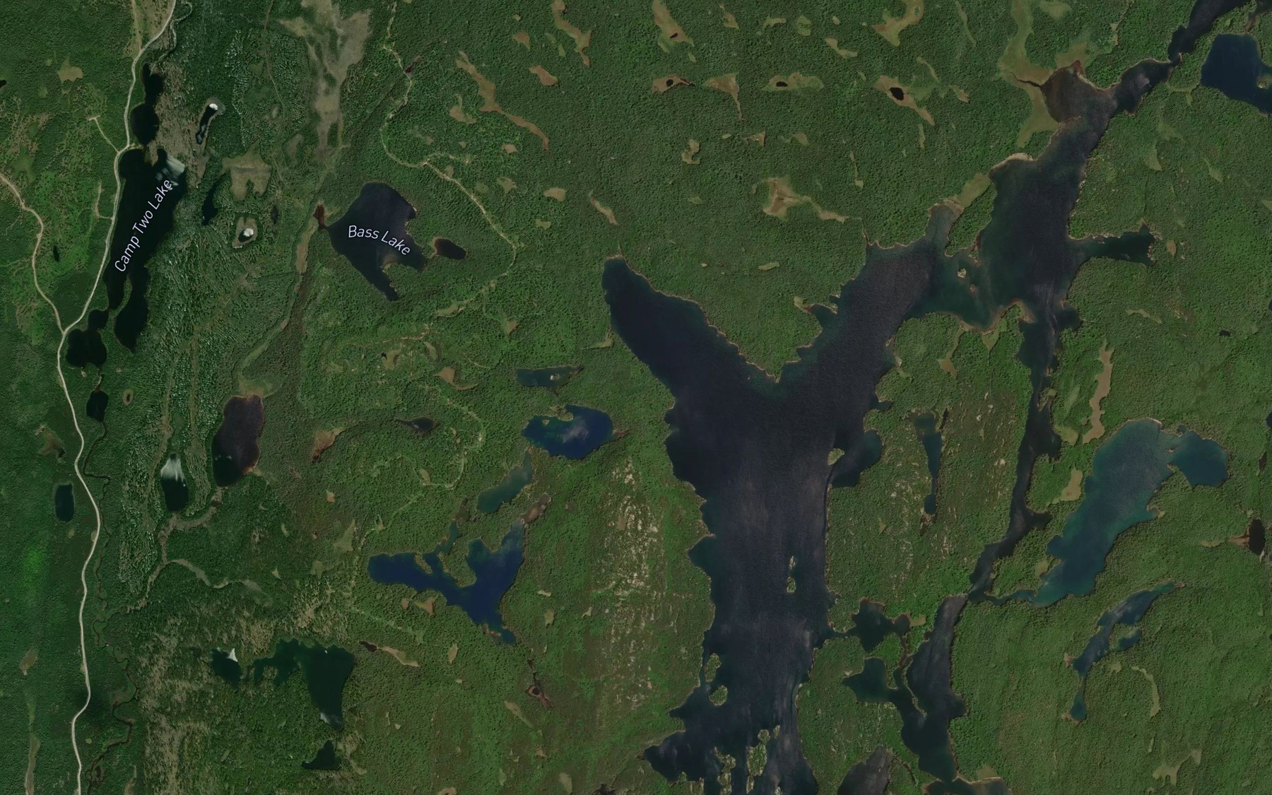 Satellite map of the Telfer Bay
