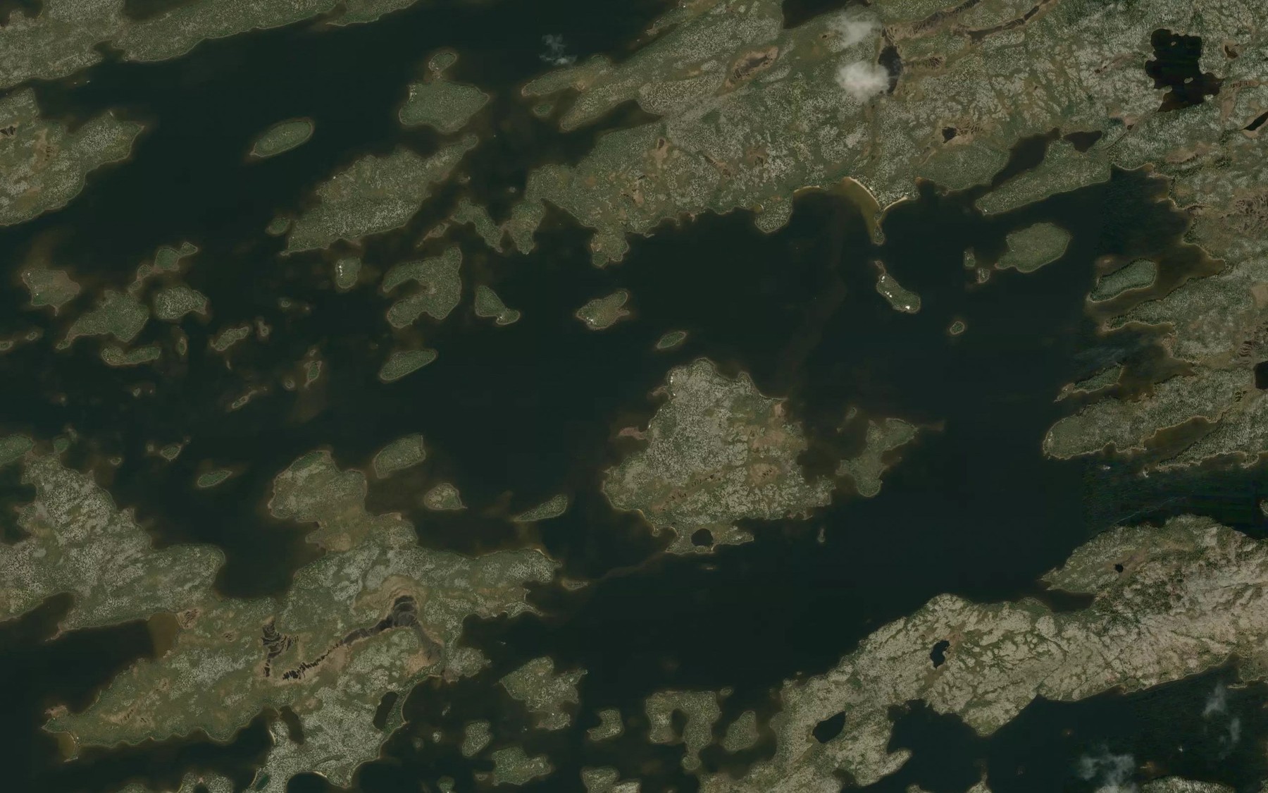 Satellite map of the Lac Mistanukaw