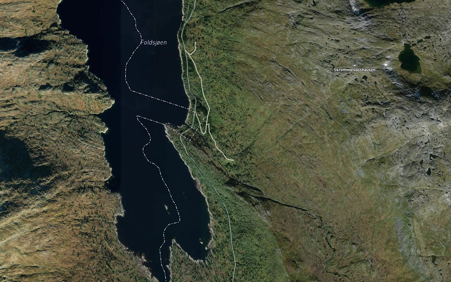 Satellite map of the Myrabekken