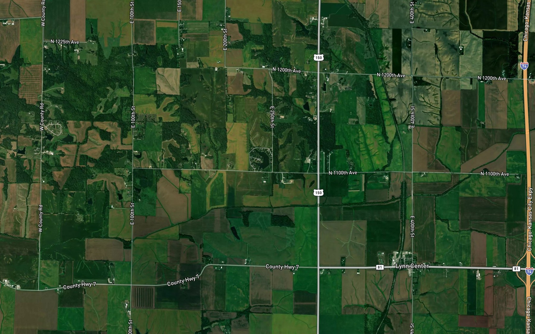 Satellite map of the Lake Lynnwood