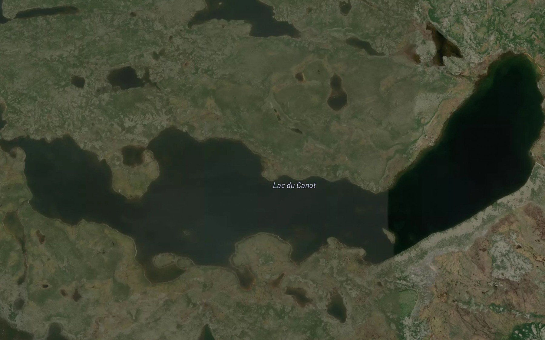 Satellite map of the Lac du Canot