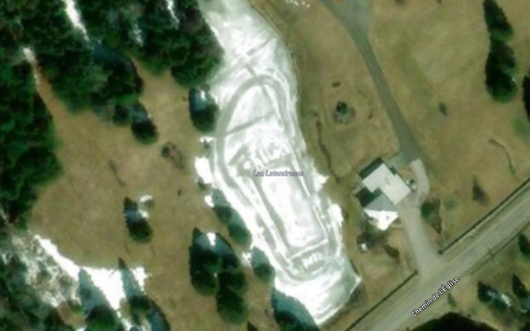 Satellite map of the Lac Latendresse