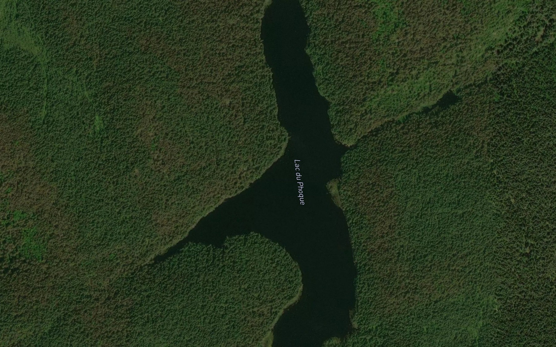 Satellite map of the Lac du Phoque