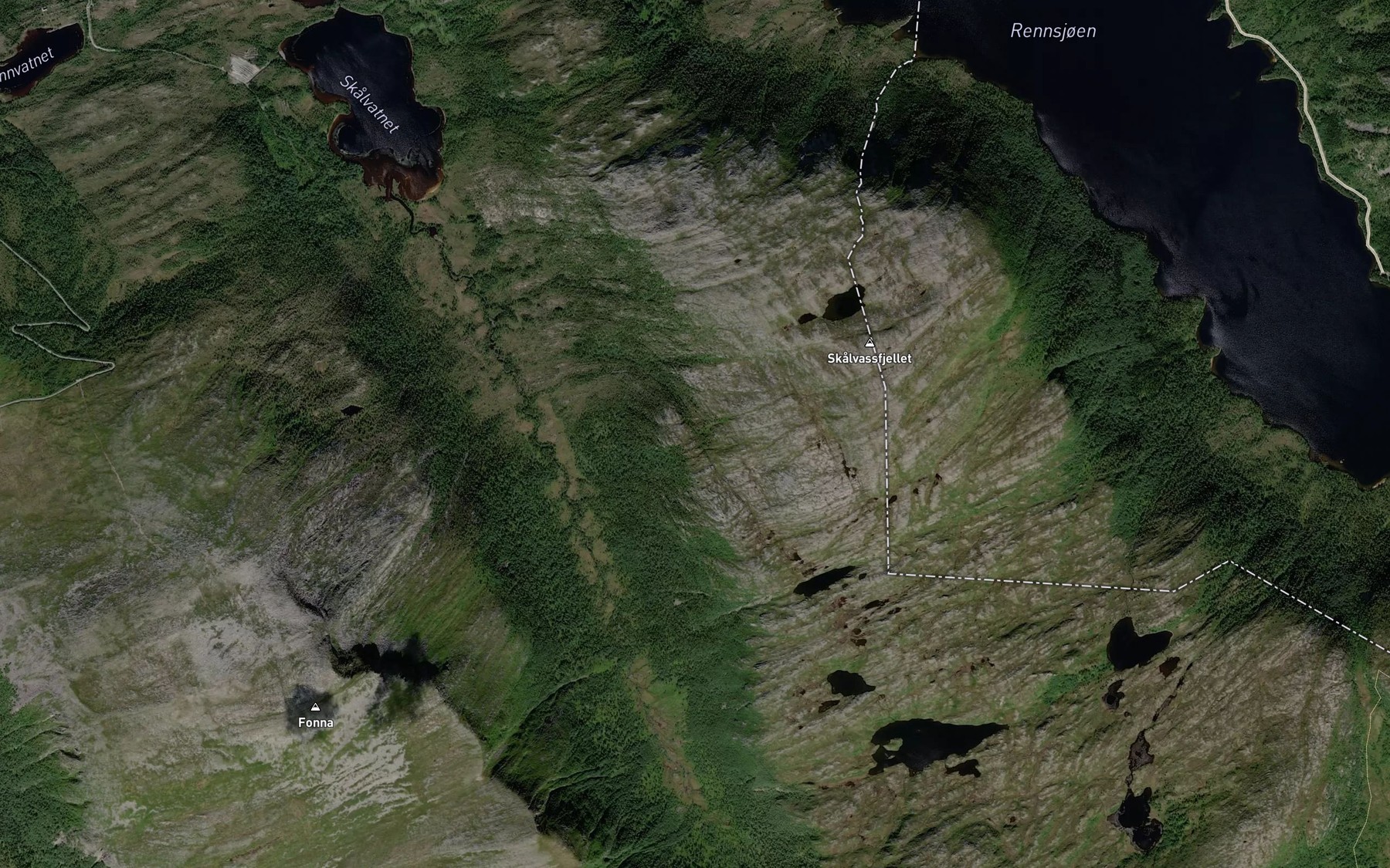 Satellite map of the Nordlibekken