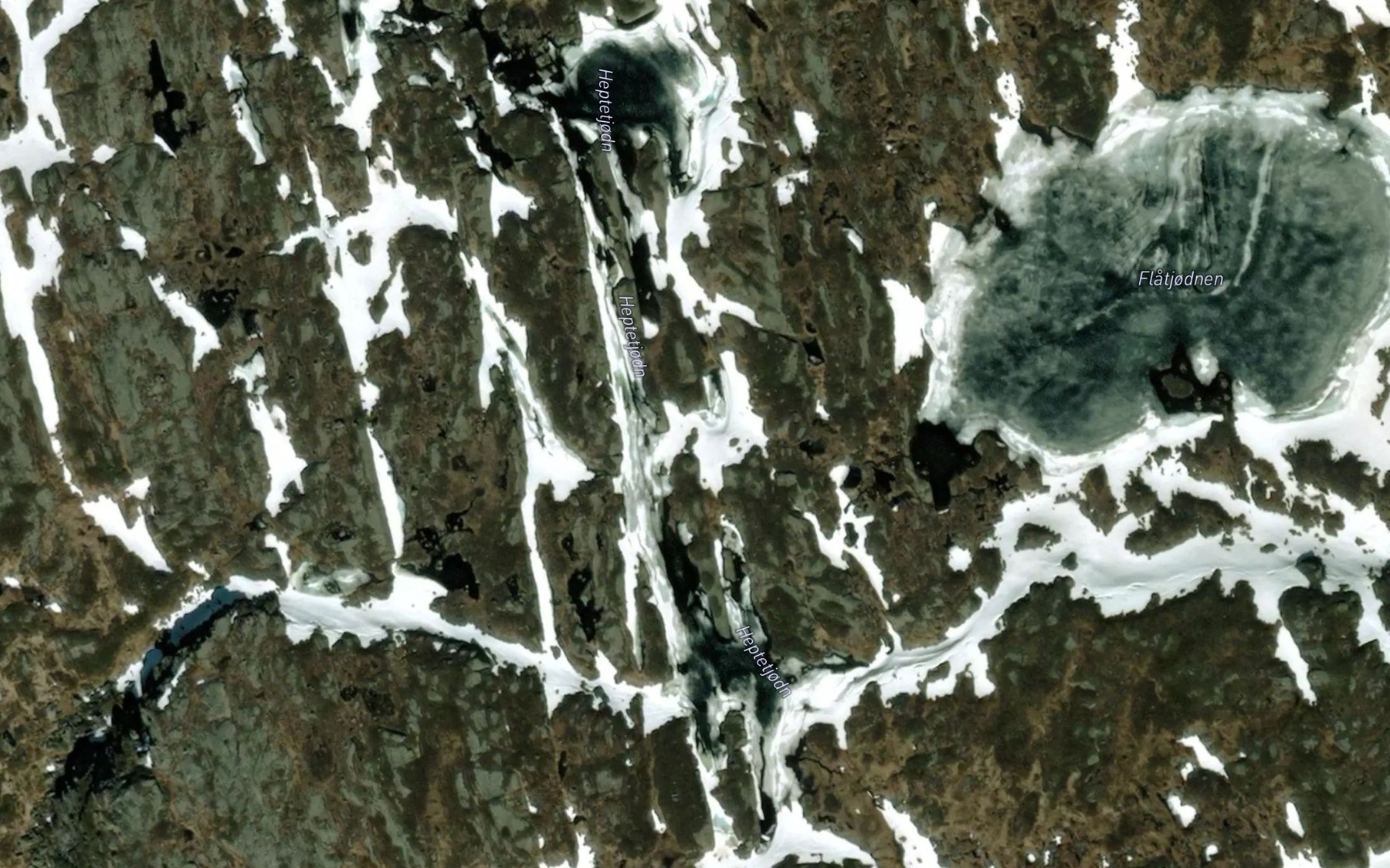 Satellite map of the Heptetjodn