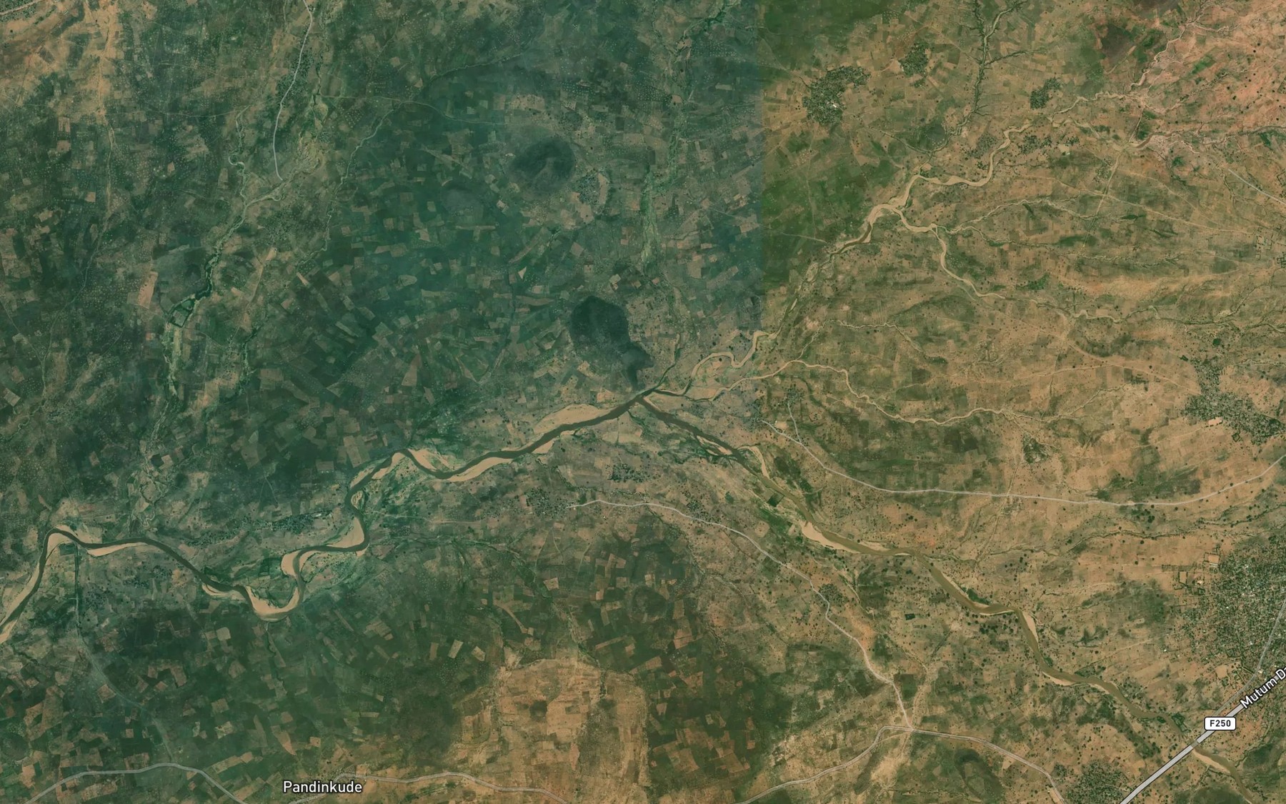 Satellite map of the Tede Layala