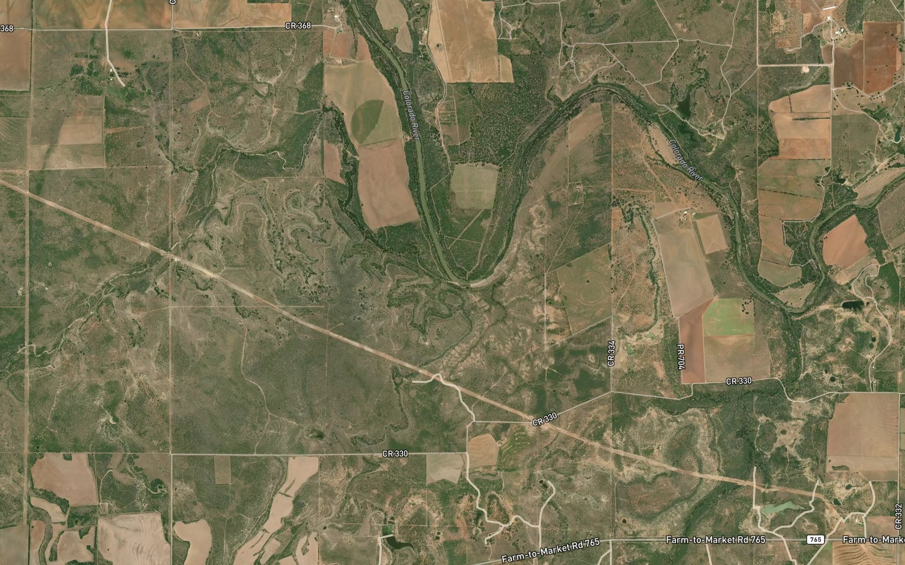 Satellite map of the Salt Creek