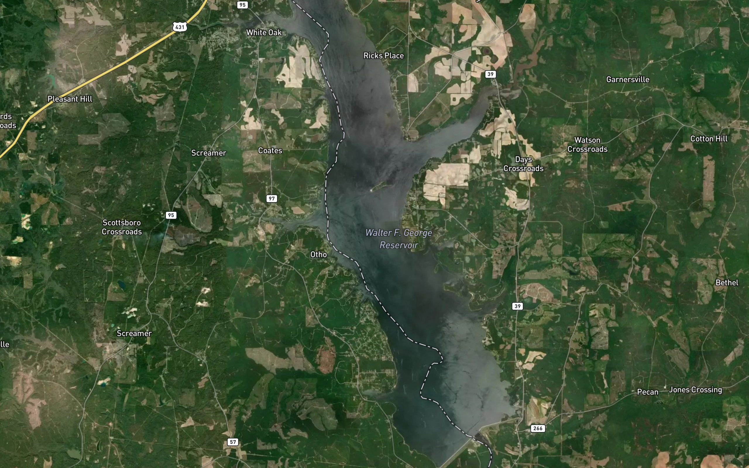 Walter F George Reservoir