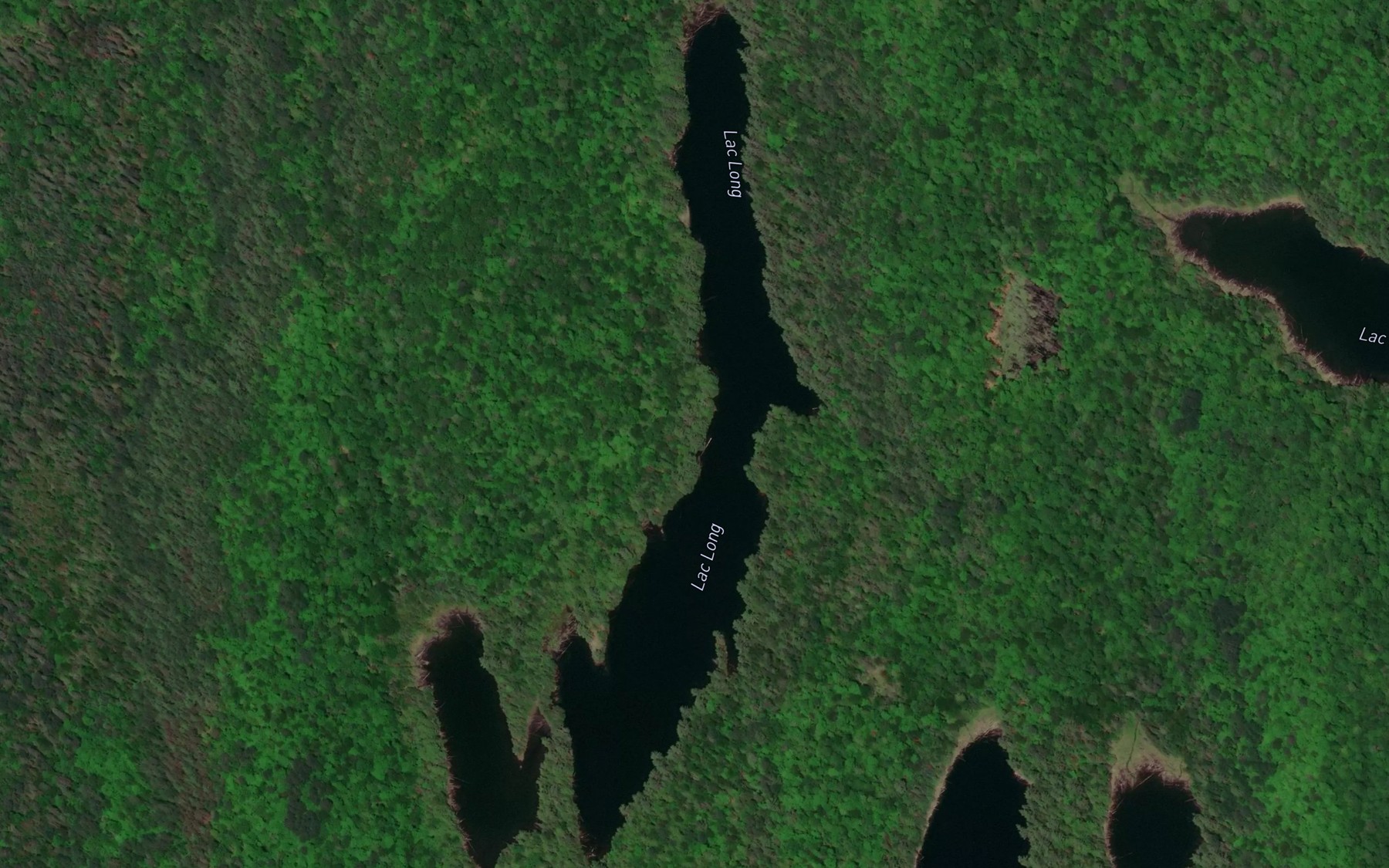 Satellite map of the Lac Long