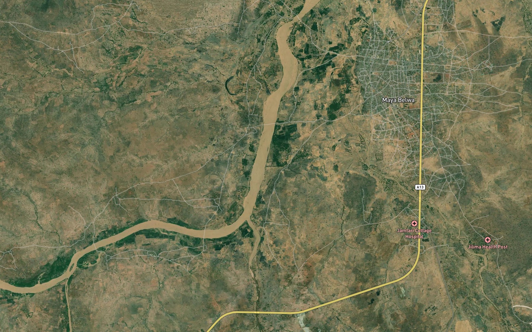 Satellite map of the Mayel Daleje