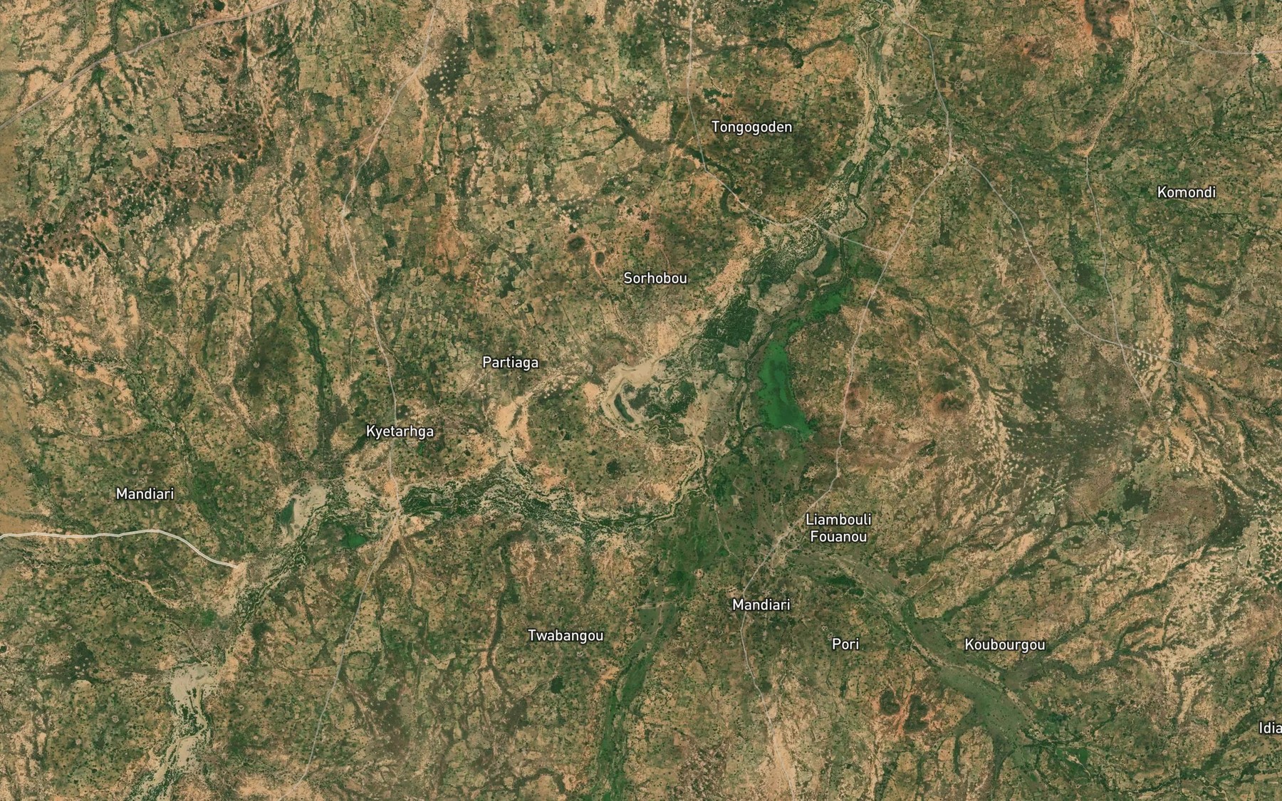 Satellite map of the Sorhobou