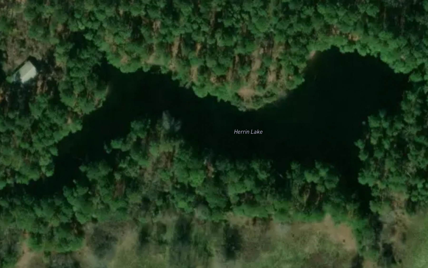 Satellite map of the Herrin Lake