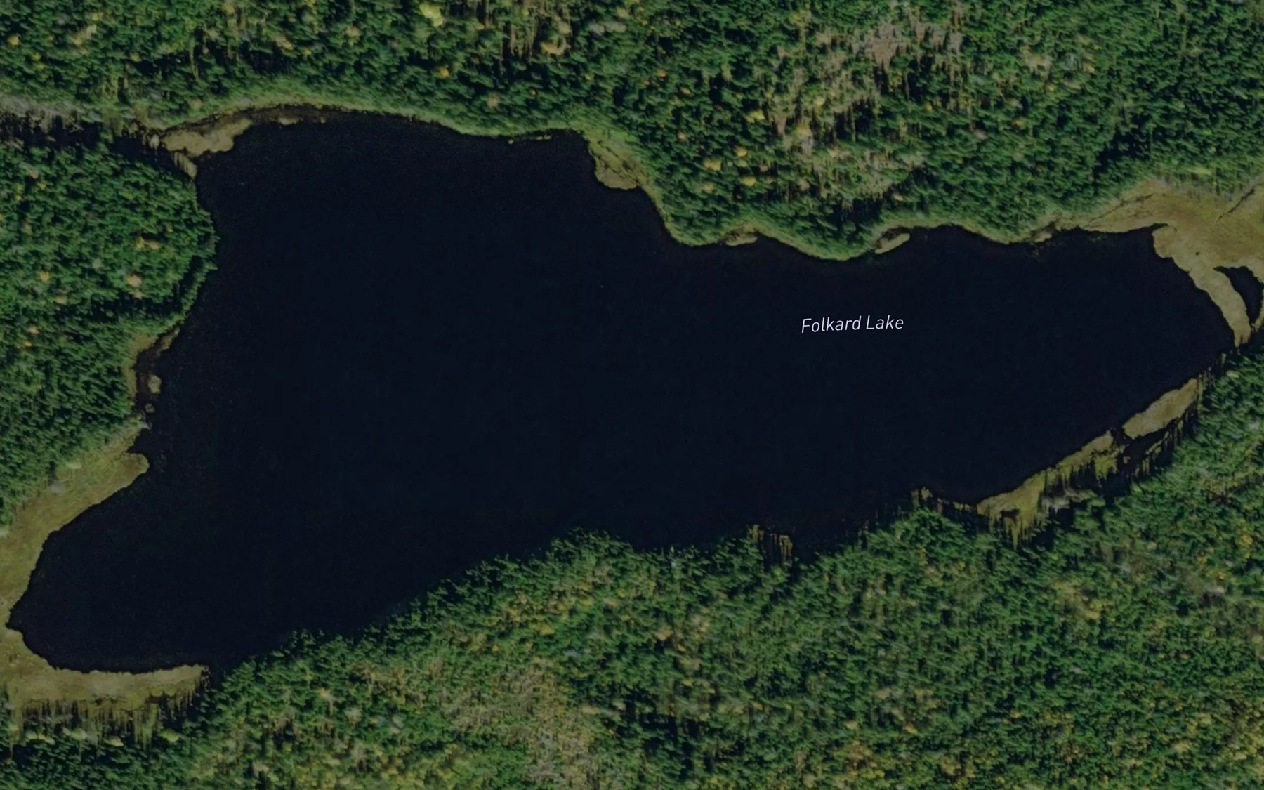Satellite map of the Folkard Lake
