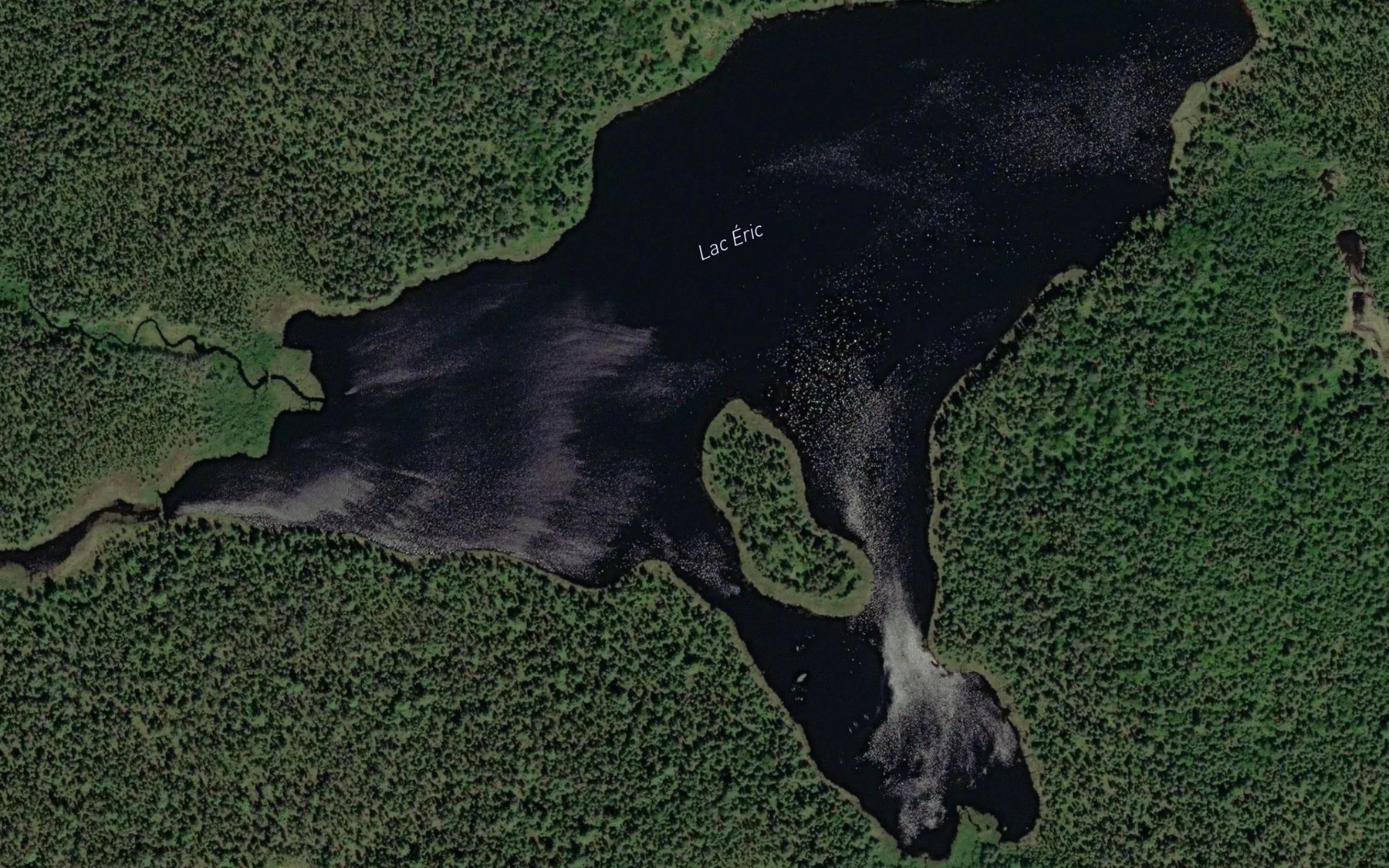 Satellite map of the Lac Eric