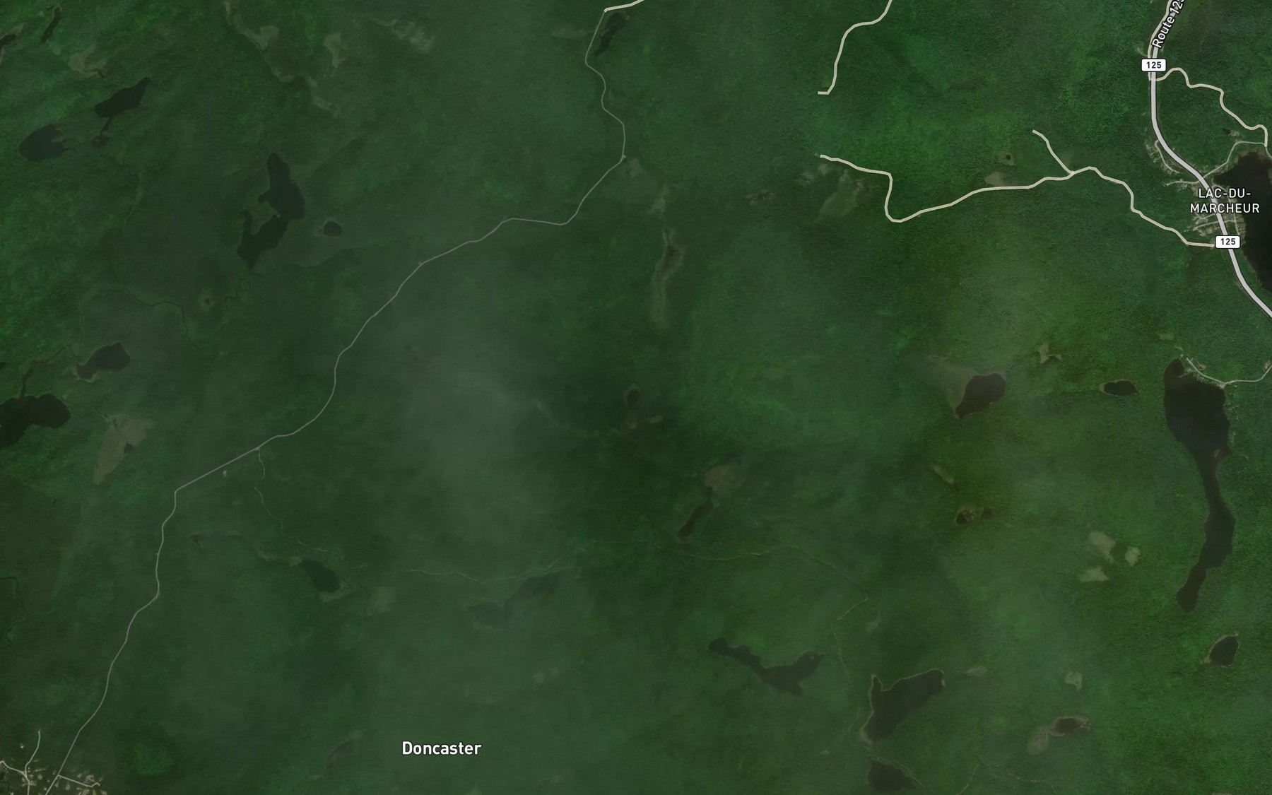 Satellite map of the Lac Perdu