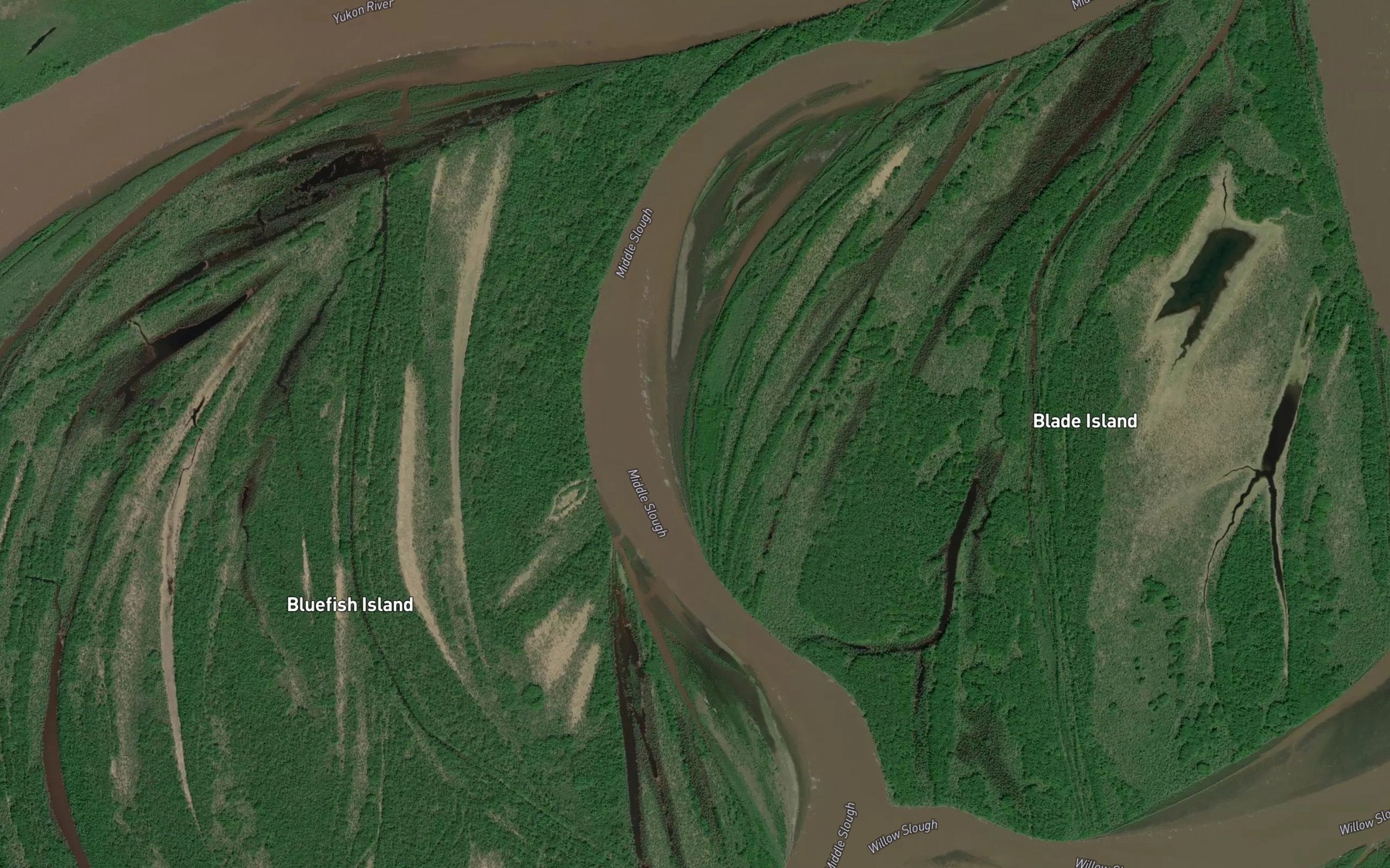 Satellite map of the Middle Slough