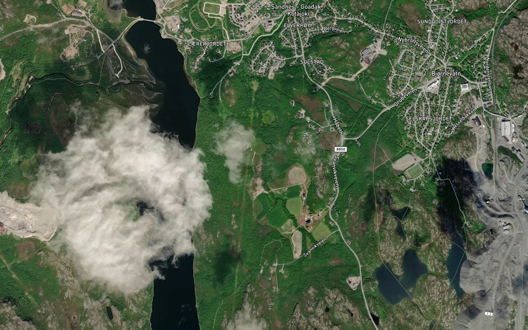 Satellite map of the Vierbekken